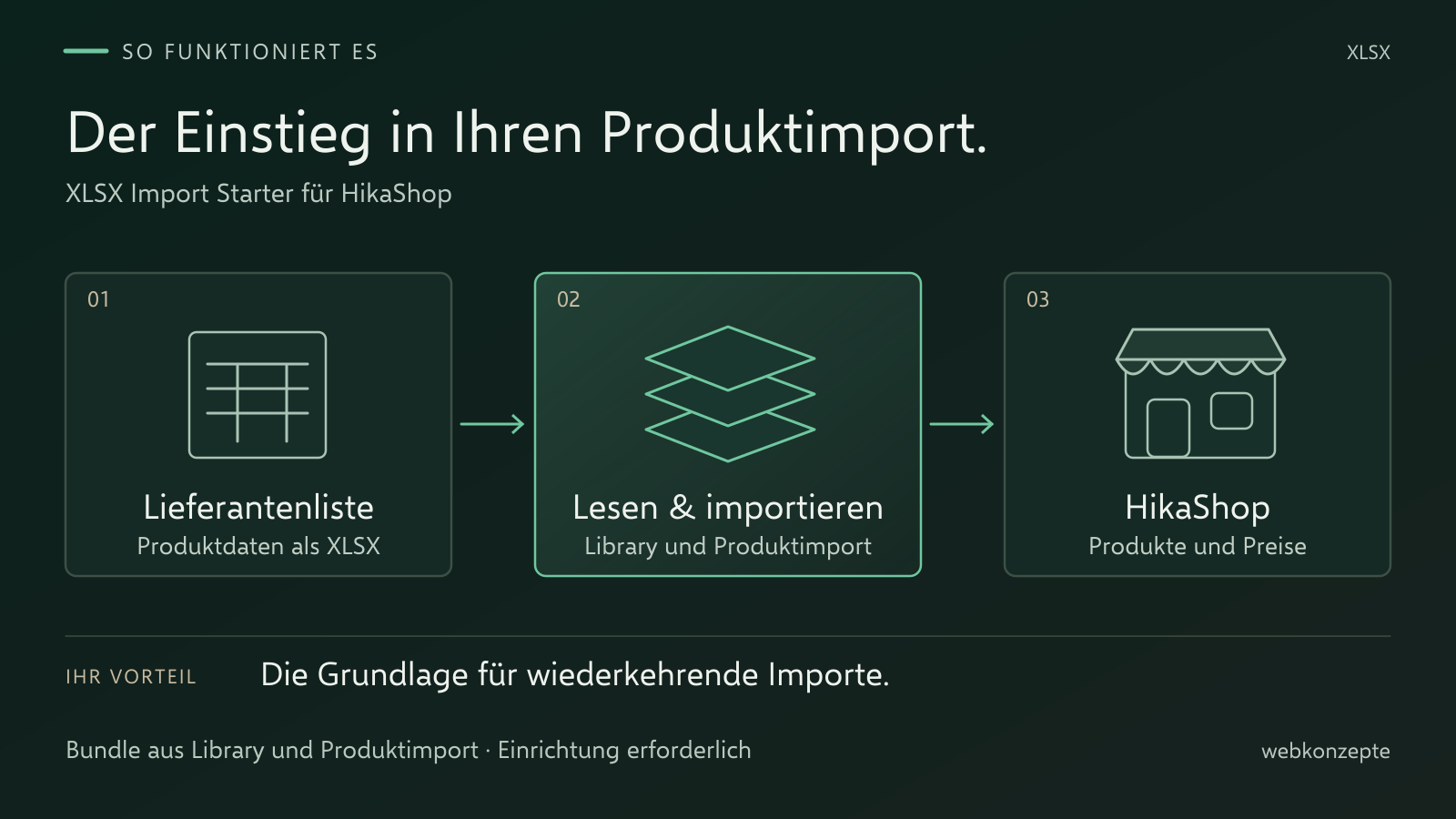 XLSX Import Starter für HikaShop: Ablauf und Einsatz im Überblick
